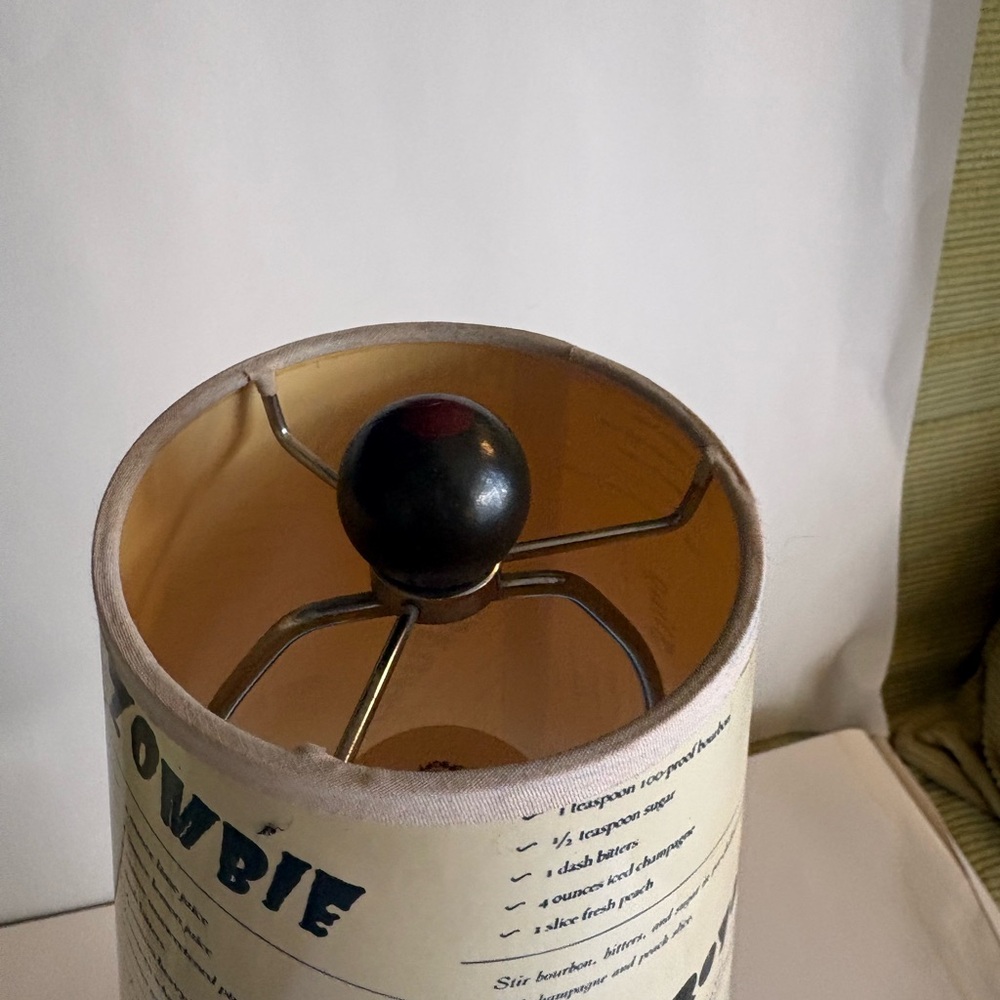 Cocktail Recipe Table Lamp - Picture 2 of 6